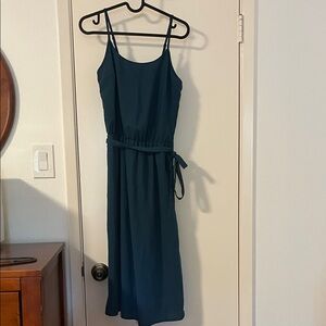 Old Navy Teal Midi Dress with Belt